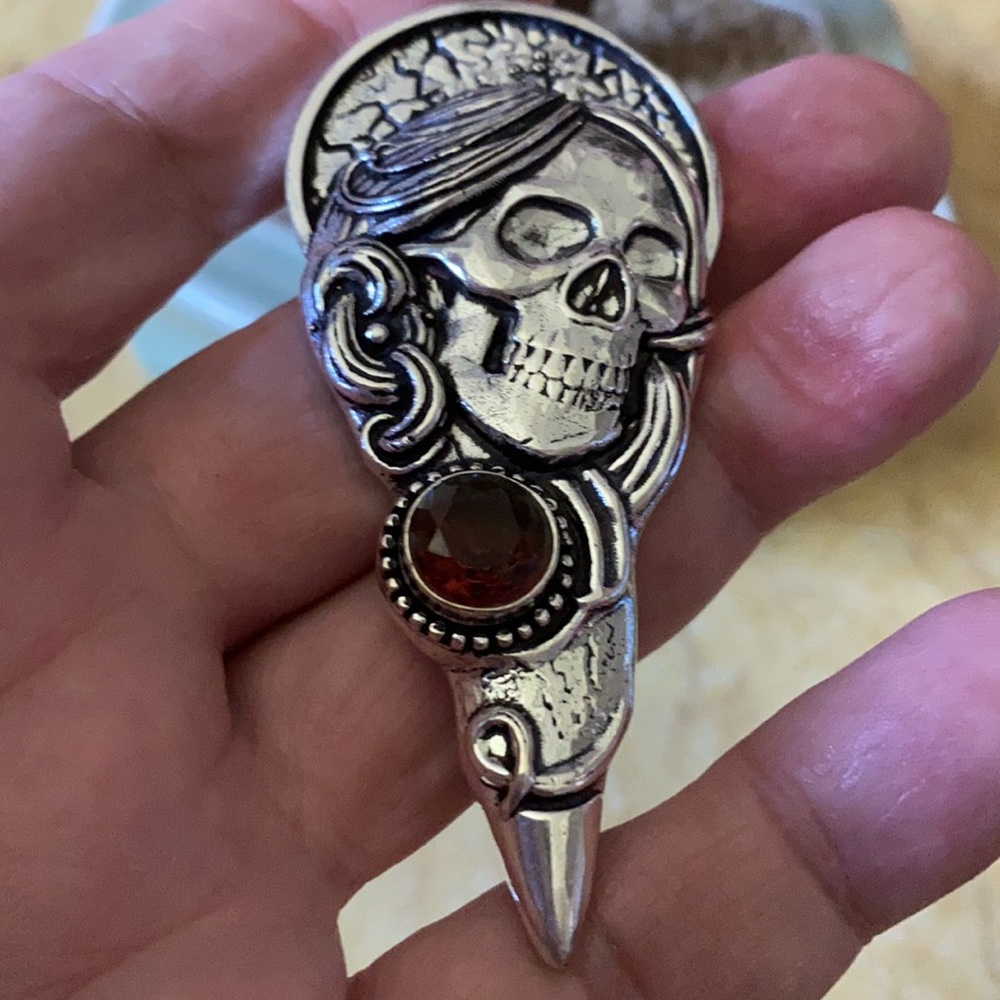 Vintage 925 skills turmaline pendent - Picture 3 of 6